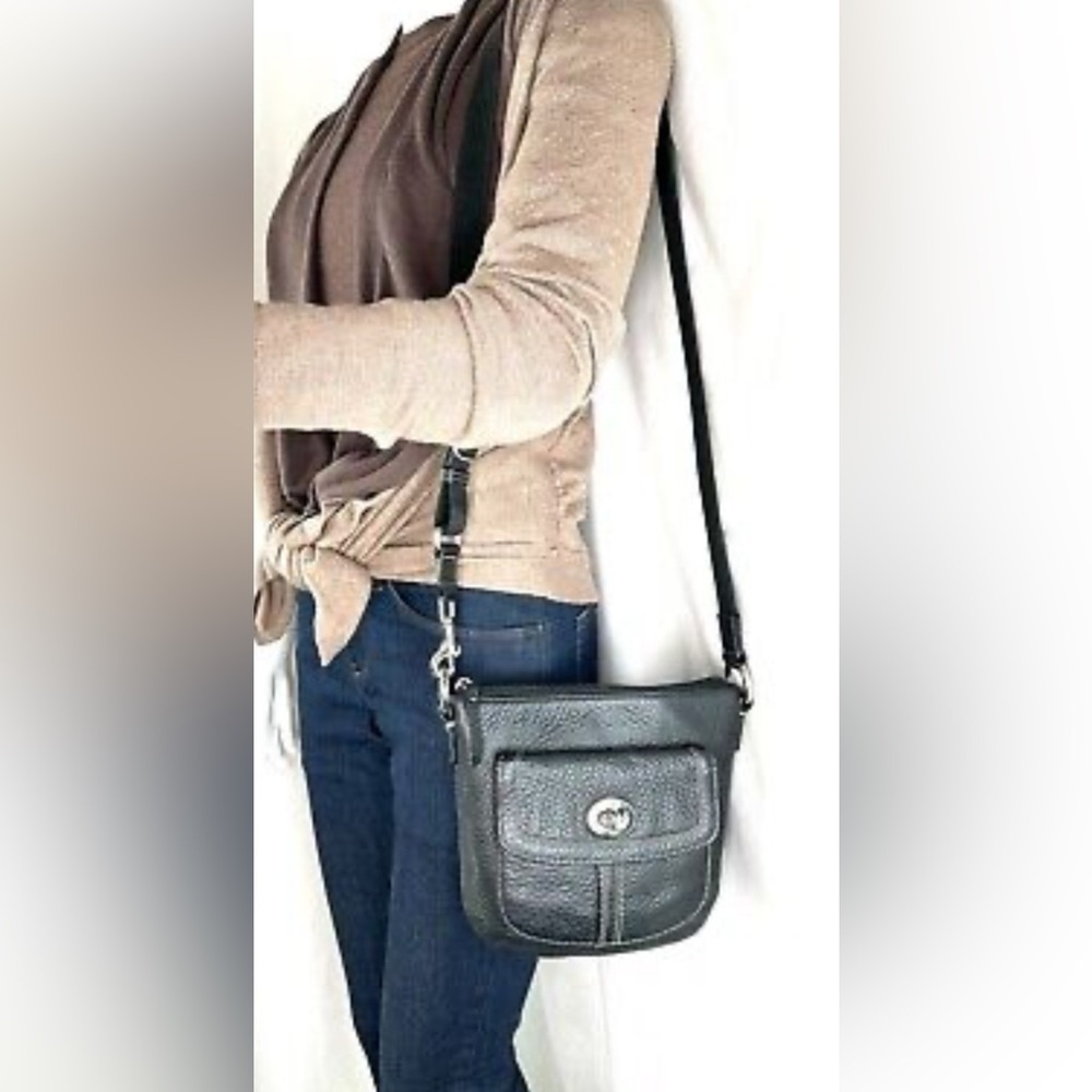 Coach pebble Leather Crossbody Bag - Picture 8 of 15